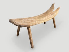 Rare Antique Teak Wood Bench or Chaise