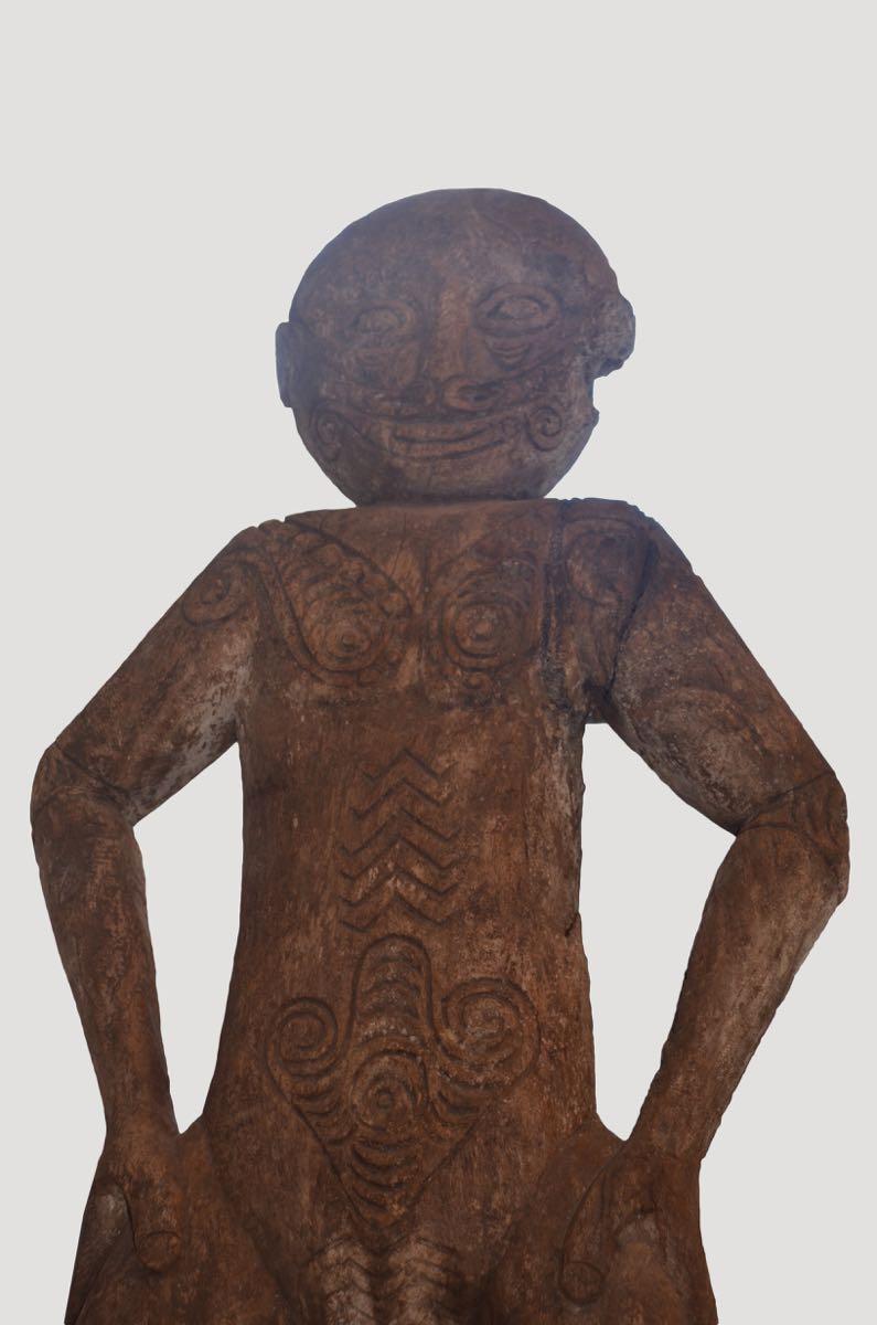 Primitive Andrianna Shamaris Rare Antique Tribal Statue For Sale