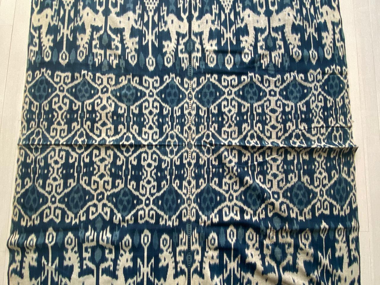 Tribal Andrianna Shamaris Rare Bold indigo Cotton Sumba Textile