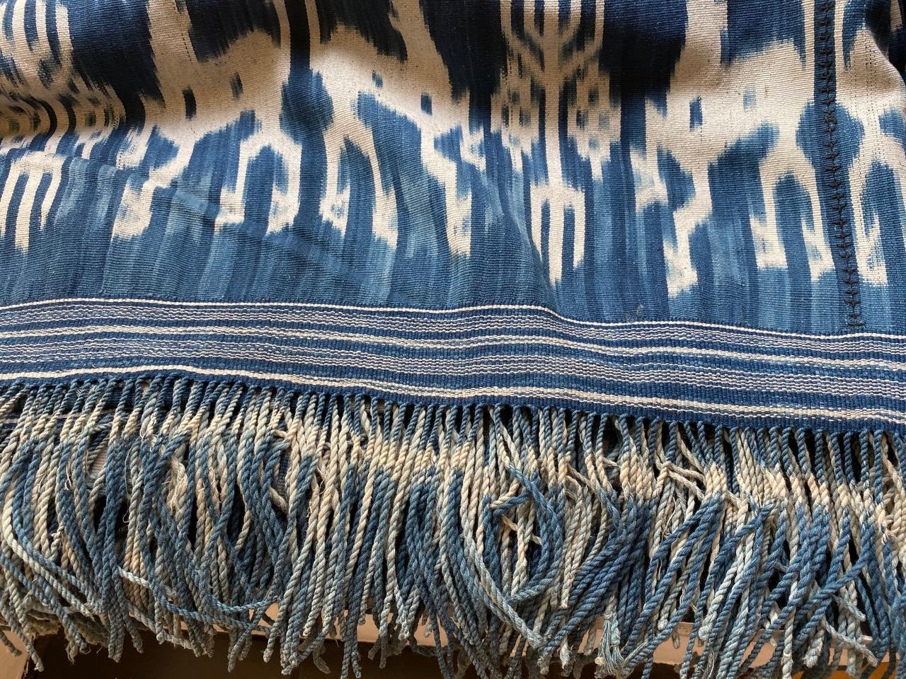 Andrianna Shamaris Rare Bold indigo Cotton Sumba Textile 2
