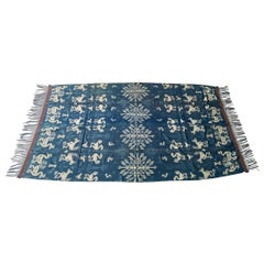 Antique Andrianna Shamaris Rare Bold indigo Cotton Sumba Textile