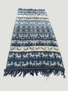 Rare Bold Indigo Sumba Textile