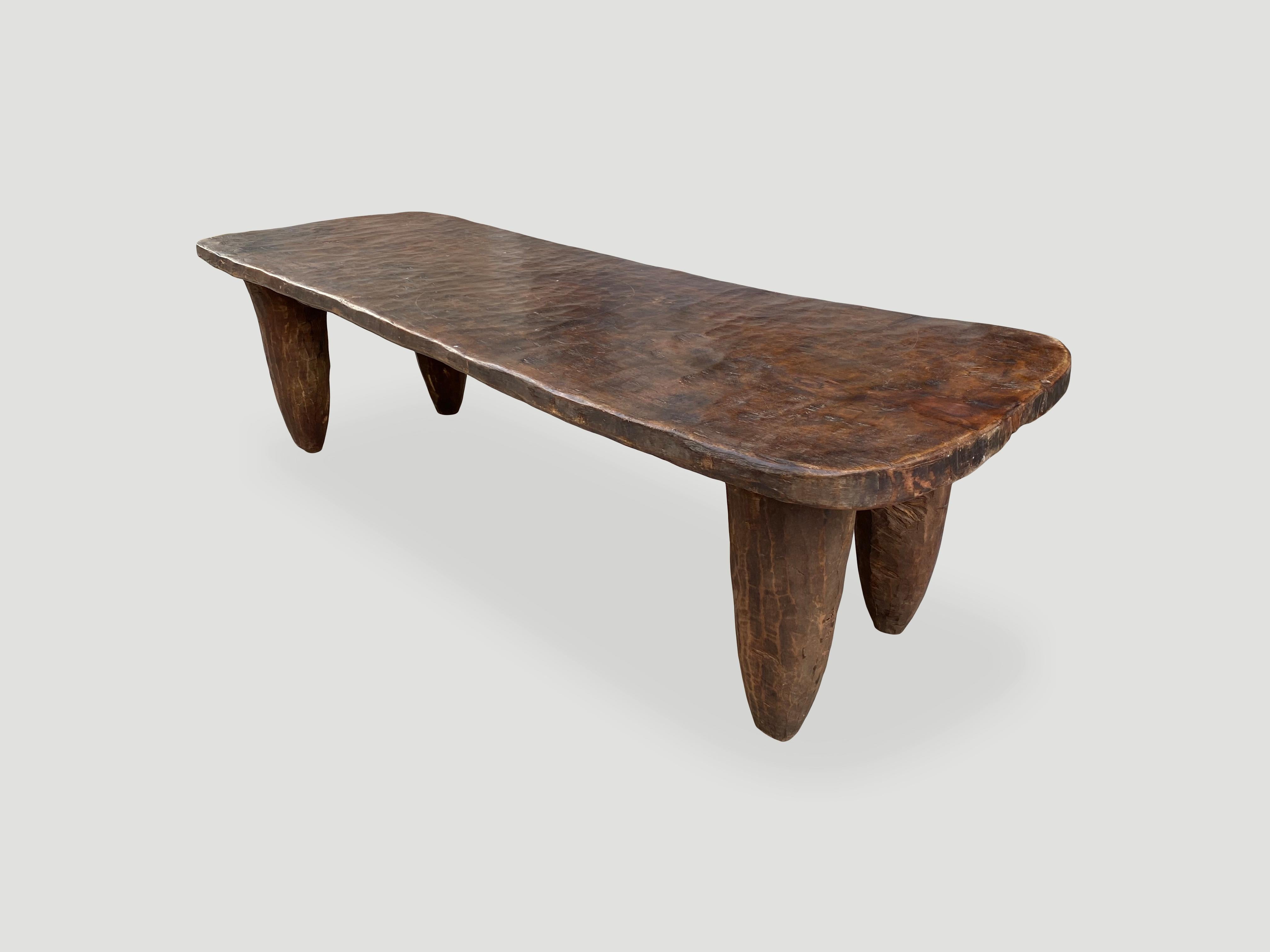 Tribal Andrianna Shamaris Rare Cote d’Ivoire Senufo Coffee Table, Bench or Bed