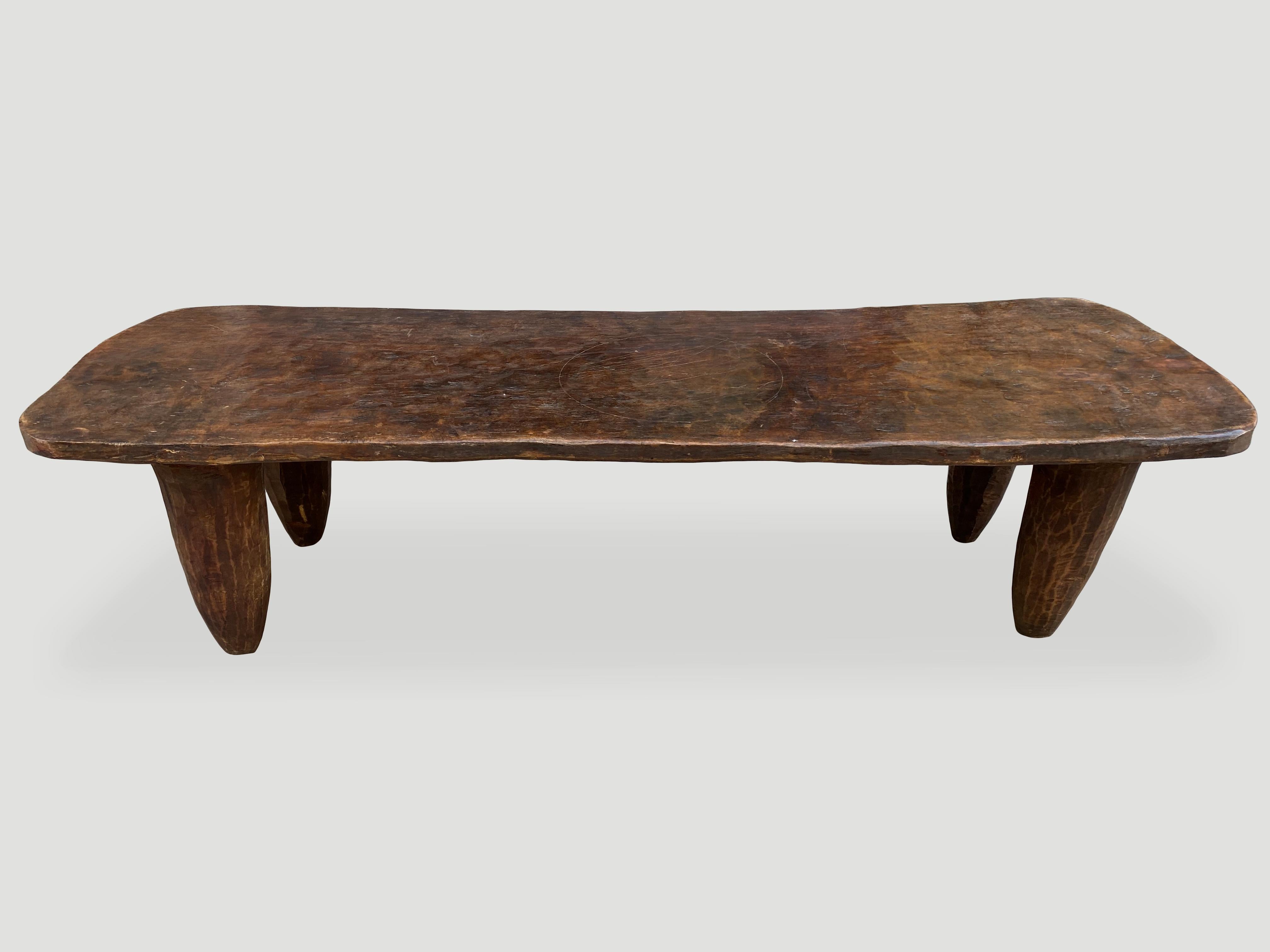 Ivorian Andrianna Shamaris Rare Cote d’Ivoire Senufo Coffee Table, Bench or Bed