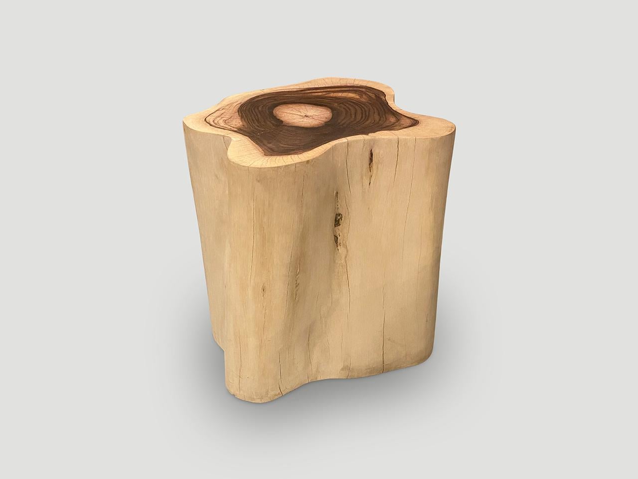 Andrianna Shamaris Seltener Sono-Holz-Beistelltisch in Übergröße oder Sockel im Angebot 2