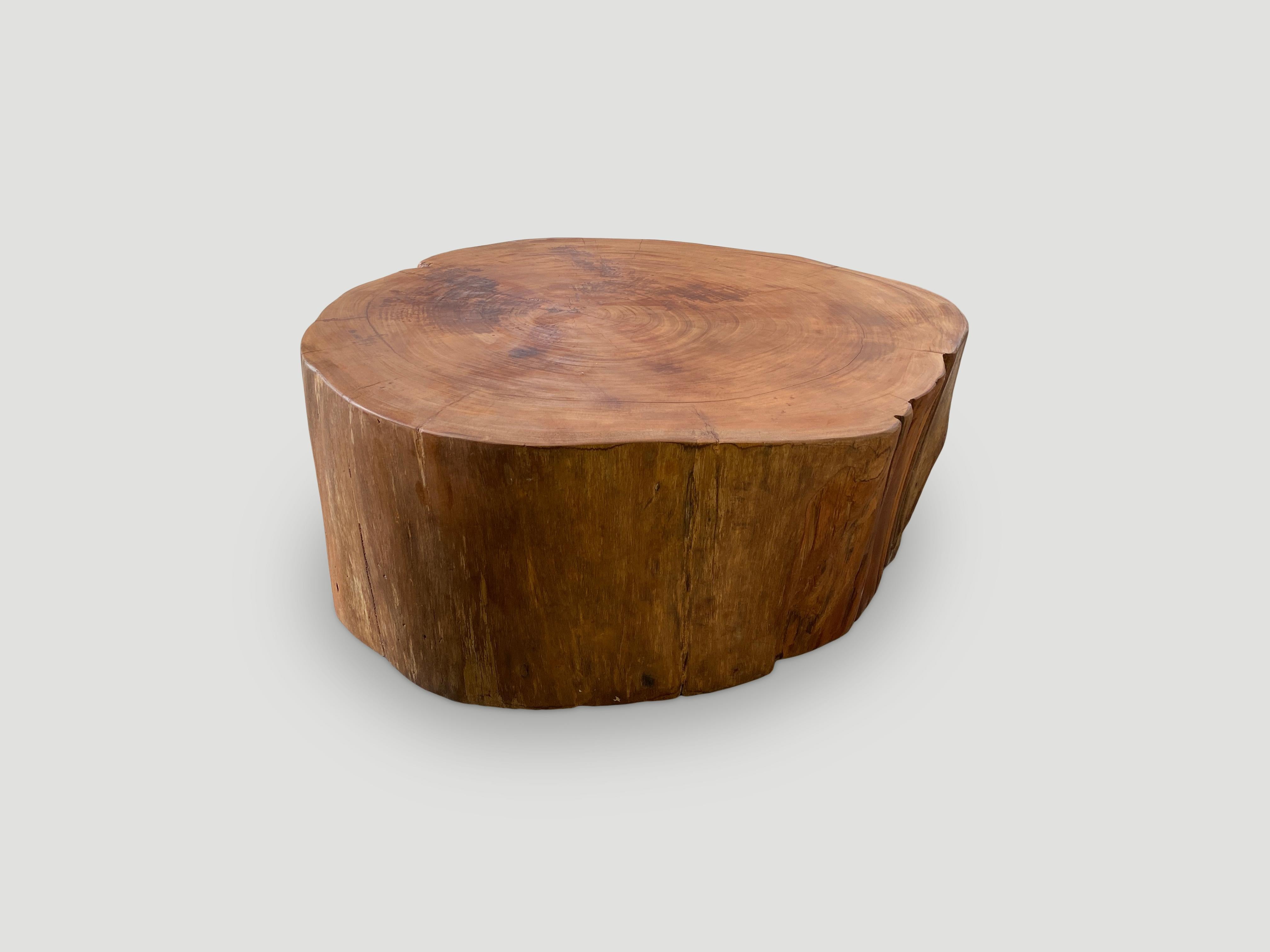 Organic Modern Andrianna Shamaris Reclaimed Mahogany Wood Coffee Table For Sale