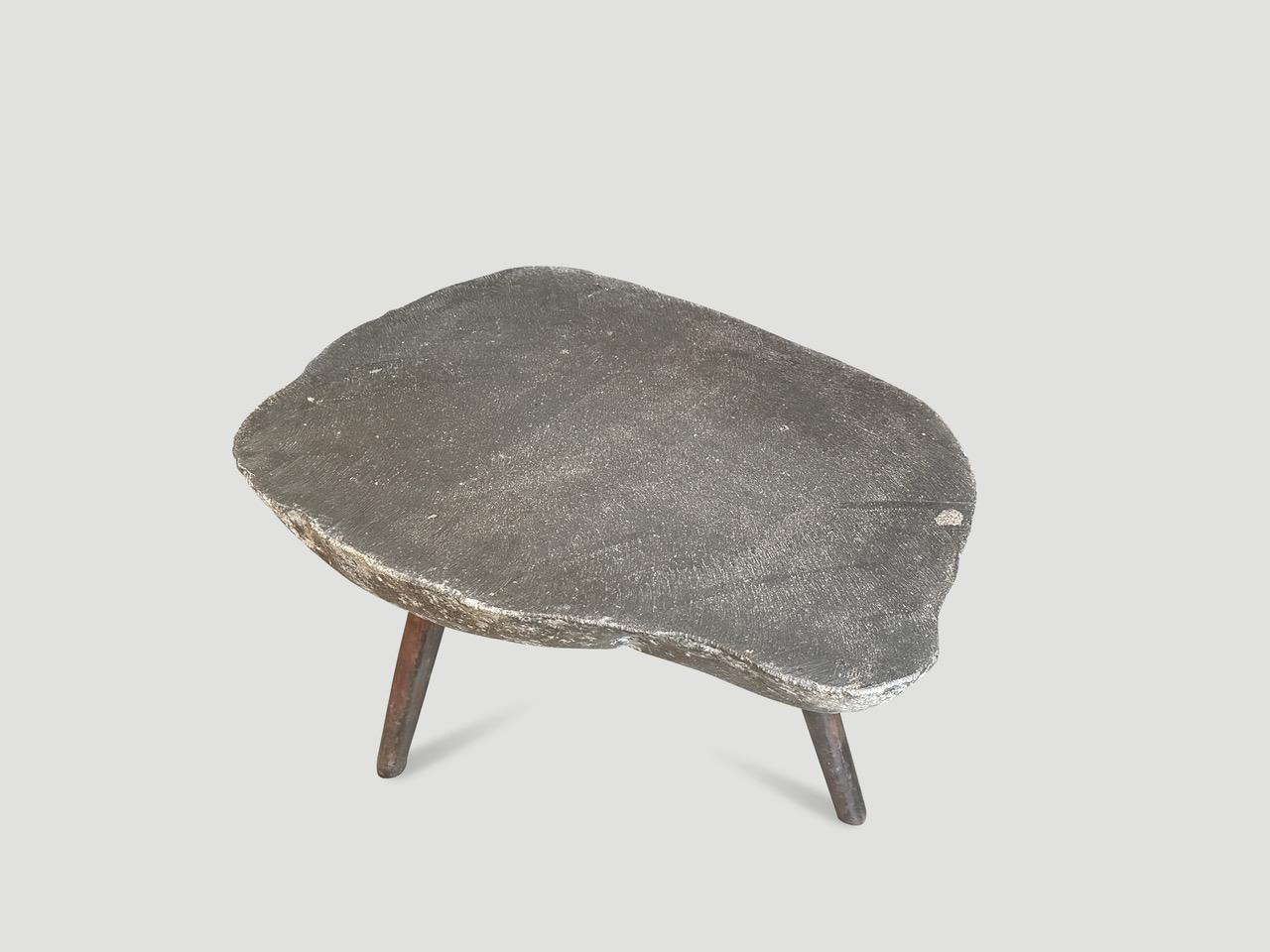 Andrianna Shamaris River Stone Side Table In Excellent Condition For Sale In New York, NY