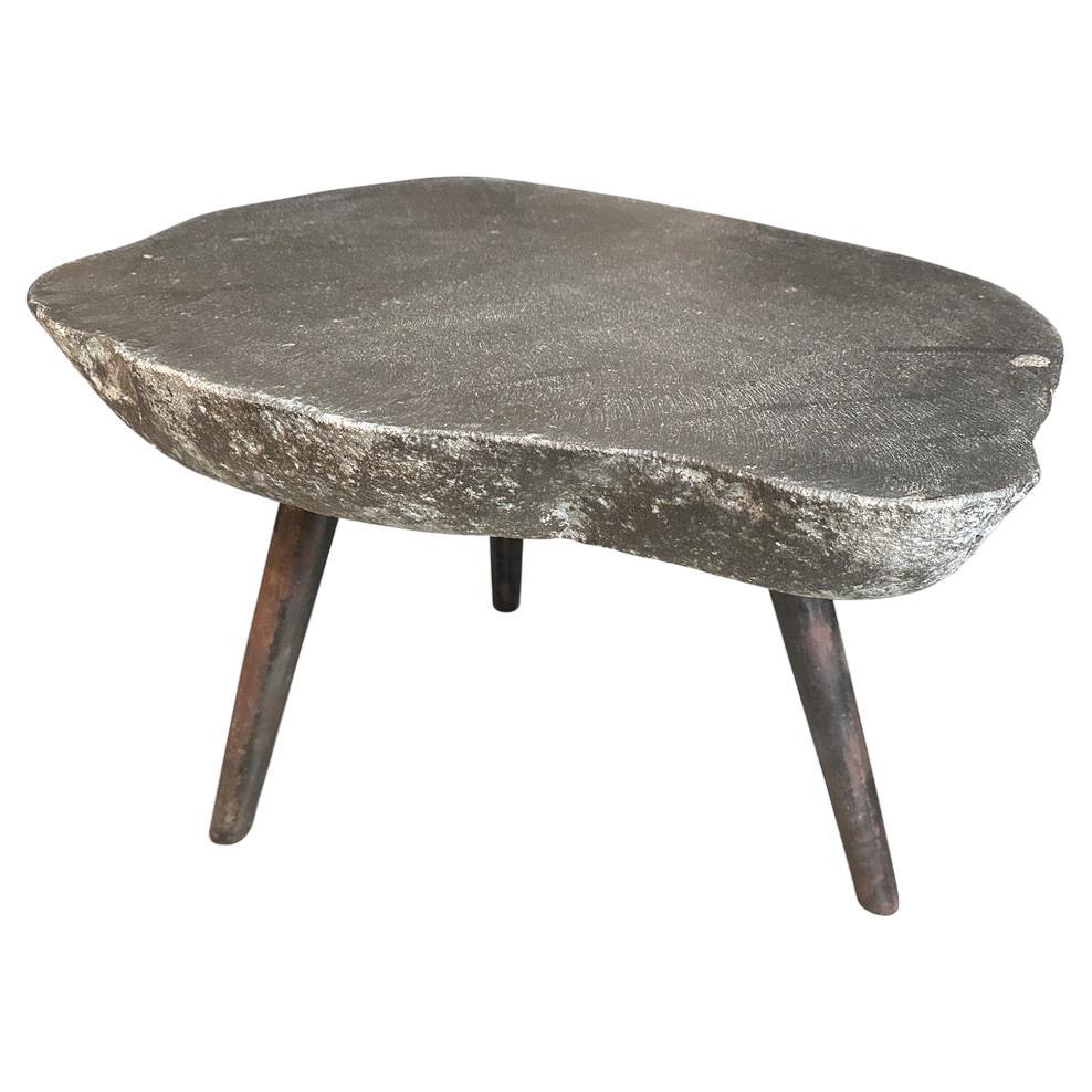 Andrianna Shamaris River Stone Side Table For Sale