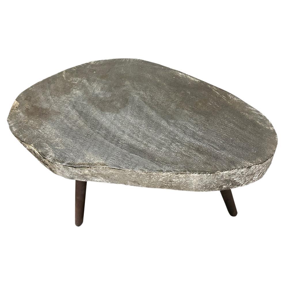 Andrianna Shamaris River Stone Side Table For Sale