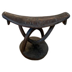 Andrianna Shamaris Rotating Antique African Wooden Head Rest