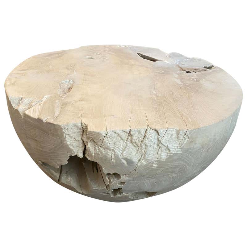 Round Teak Coffee Table | 1stDibs