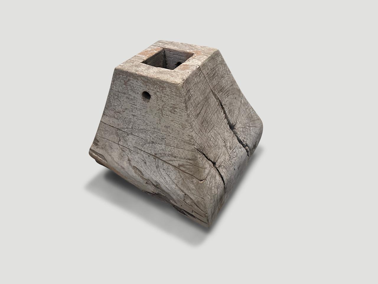 Indonesian Sculptural Antique Column Base For Sale