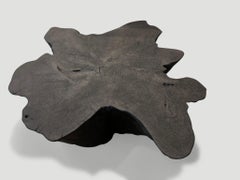 Andrianna Shamaris Sculptural Charred Coffee Table