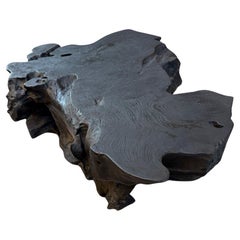Tavolino o panca scultorea in Wood Wood di Andrianna Shamaris