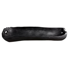 Andrianna Shamaris Sculptural Charred Teak Wood Vessel