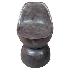 Andrianna Shamaris Sculptural Hand Carved Modern Organic Chair