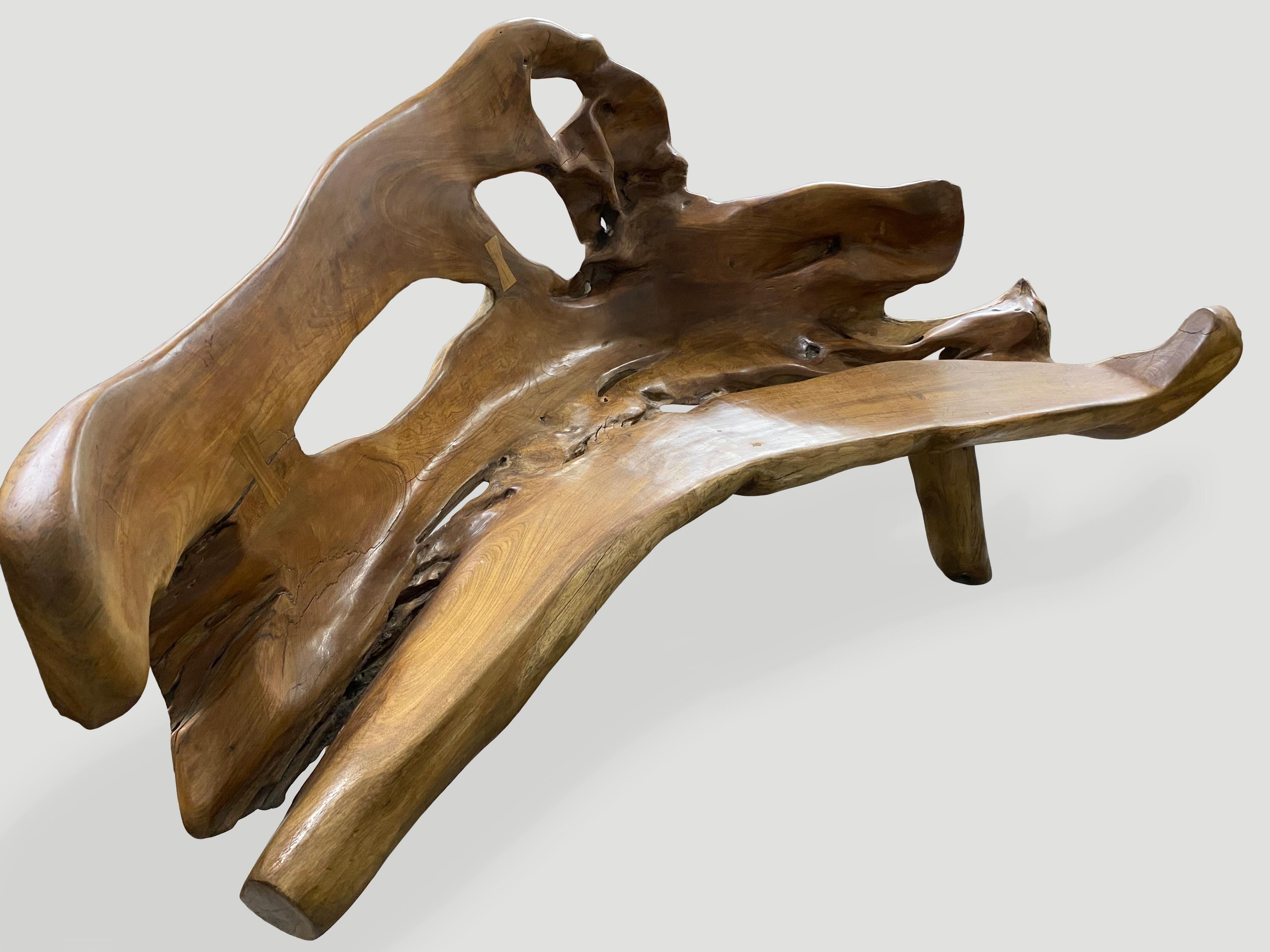 teak wood bench seat