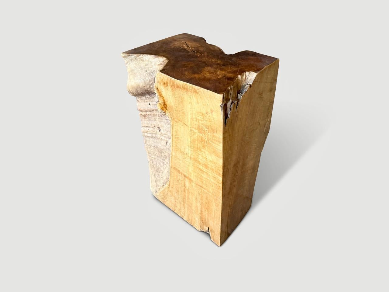XXI secolo e contemporaneo Tavolino o piedistallo scultoreo in Wood Wood di Andrianna Shamaris in vendita