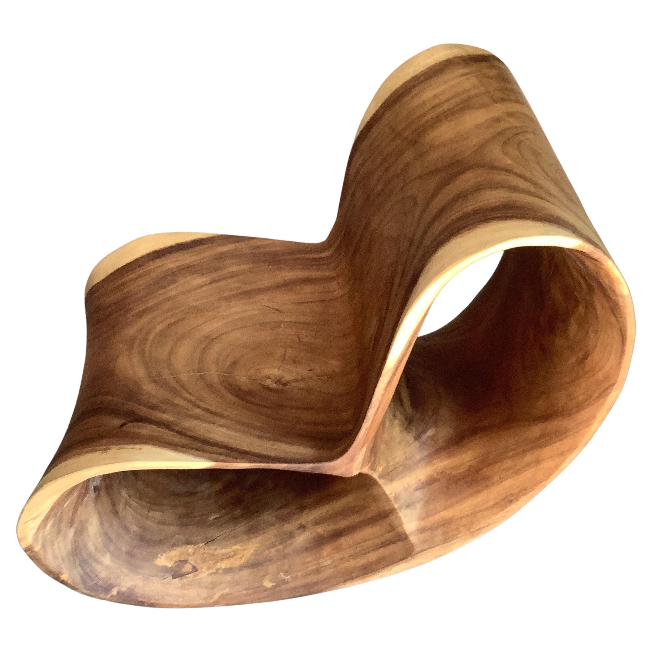 Andrianna  Sedia scultorea Shamaris Wood in vendita