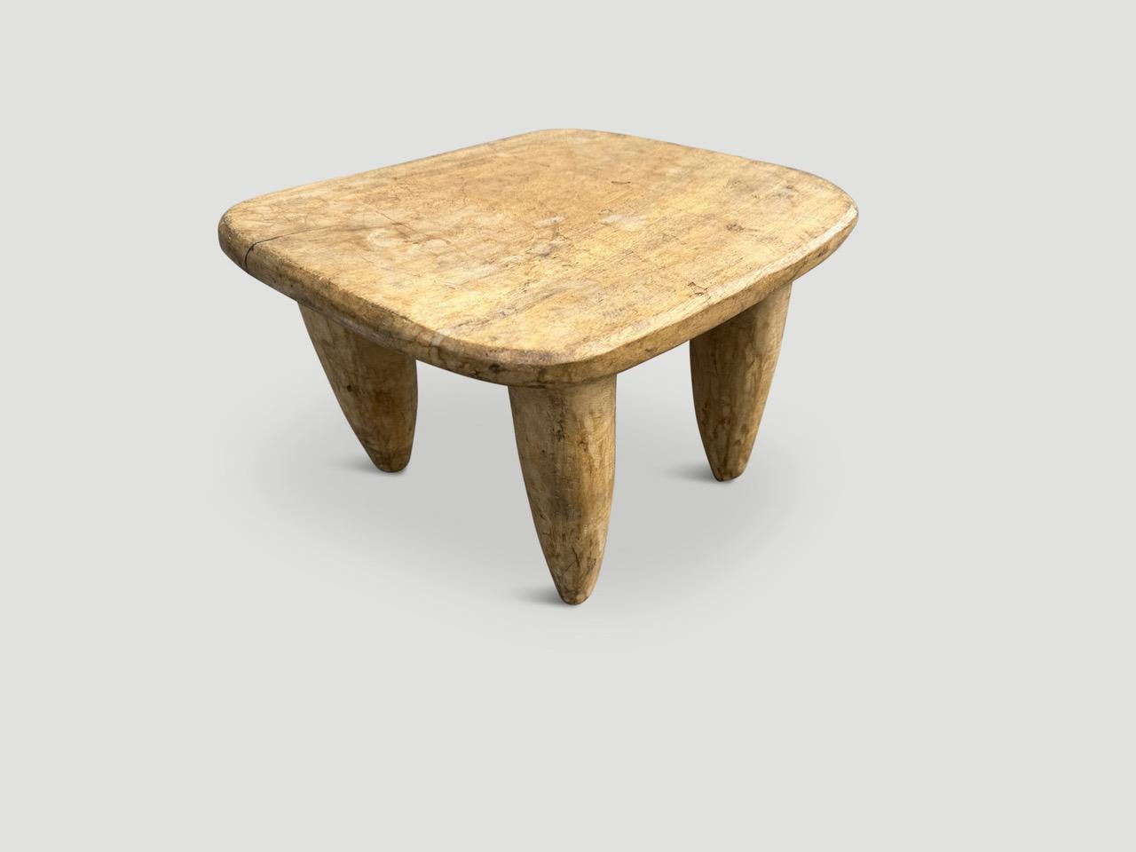 Tribal Andrianna Shamaris Senufo Side Table or Stool From Côte d’Ivoire For Sale