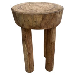 Andrianna Shamaris Table d'appoint ou tabouret Senufo de Côte d'Ivoire