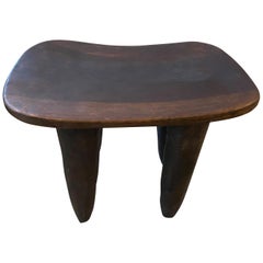 Antique Andrianna Shamaris Senufo Stool or Bench from Cote d'Ivoire