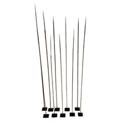 Andrianna Shamaris Set of Antique Spears on Stand