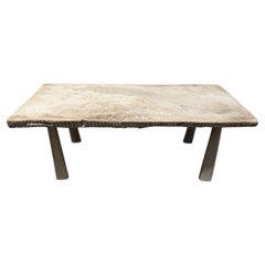 Andrianna Shamaris Shell Inlaid Teak Wood Coffee Table