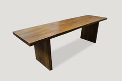 Andrianna Shamaris Single Slab Teak Wood Table
