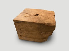 Andrianna Shamaris Solid Teak Wood Side Table or Small Coffee Table