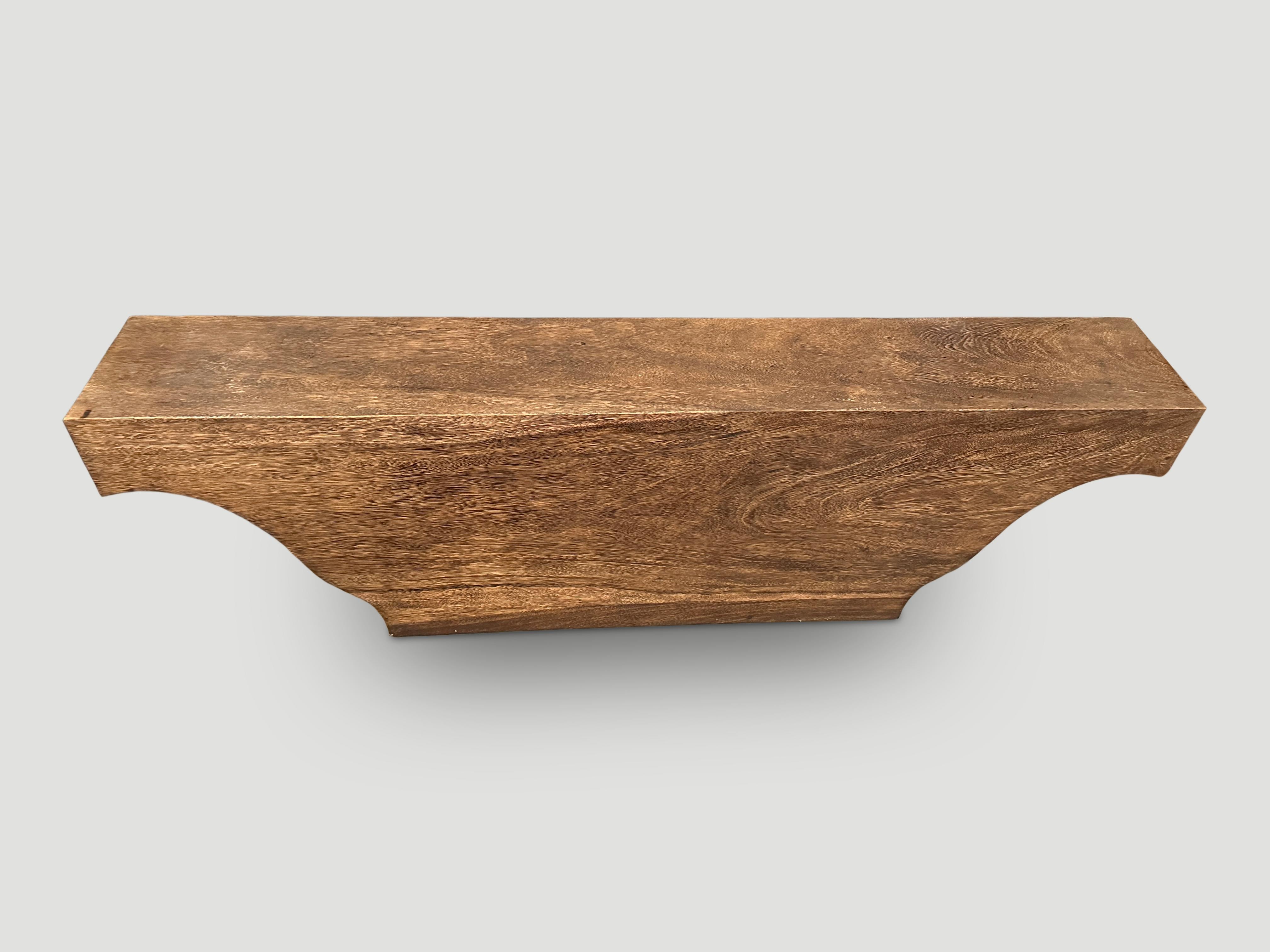 Andrianna Shamaris Solid Wood Console or Bench In Excellent Condition For Sale In New York, NY