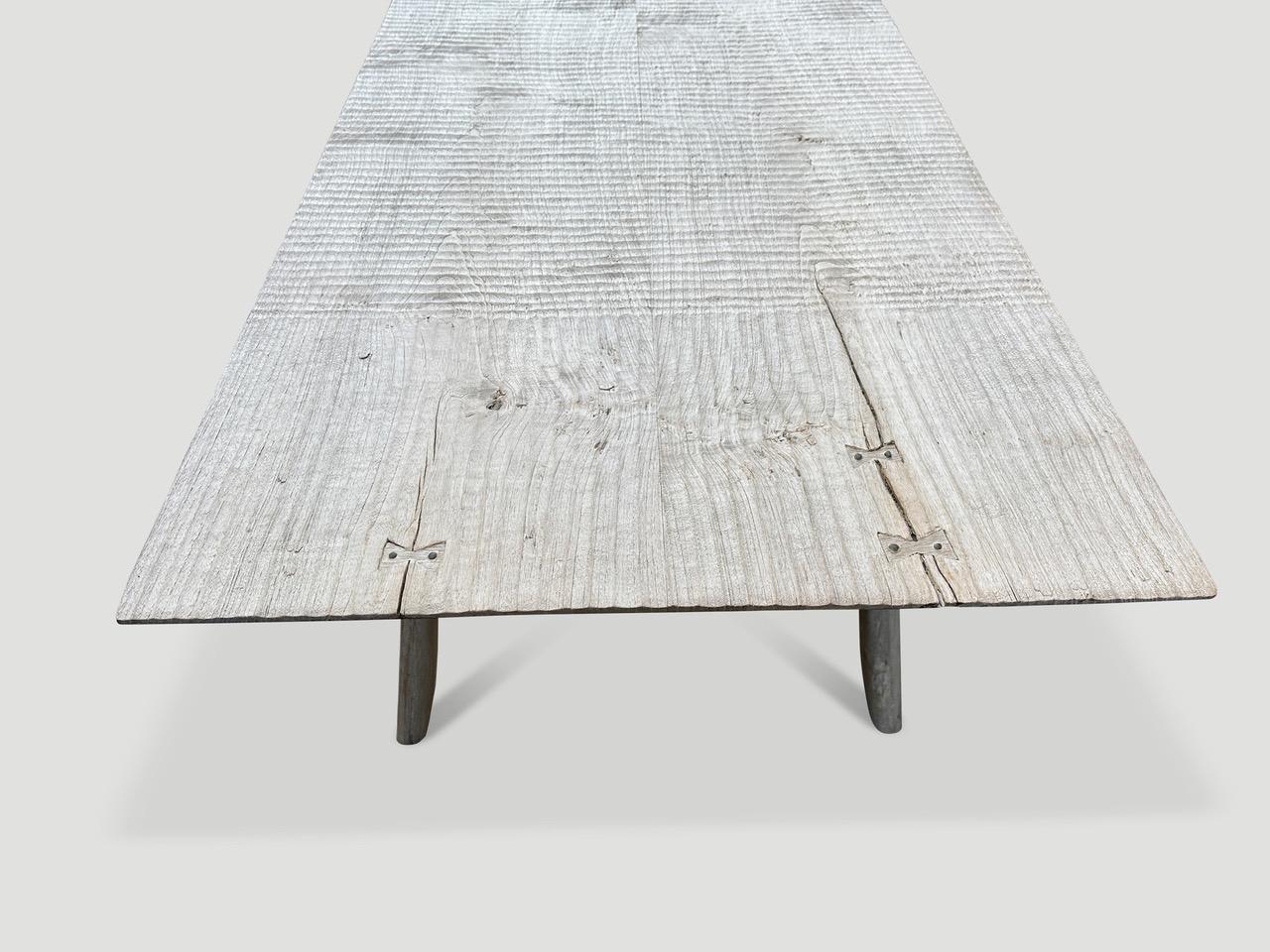 Andrianna Shamaris St. Barts Couture Teak Wood Dining Table For Sale 1