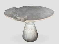 Andrianna Shamaris St. Barts Organic Teak Wood Round Table