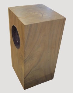 Andrianna Shamaris St. Barts Suar Wood Pedestal with Resin