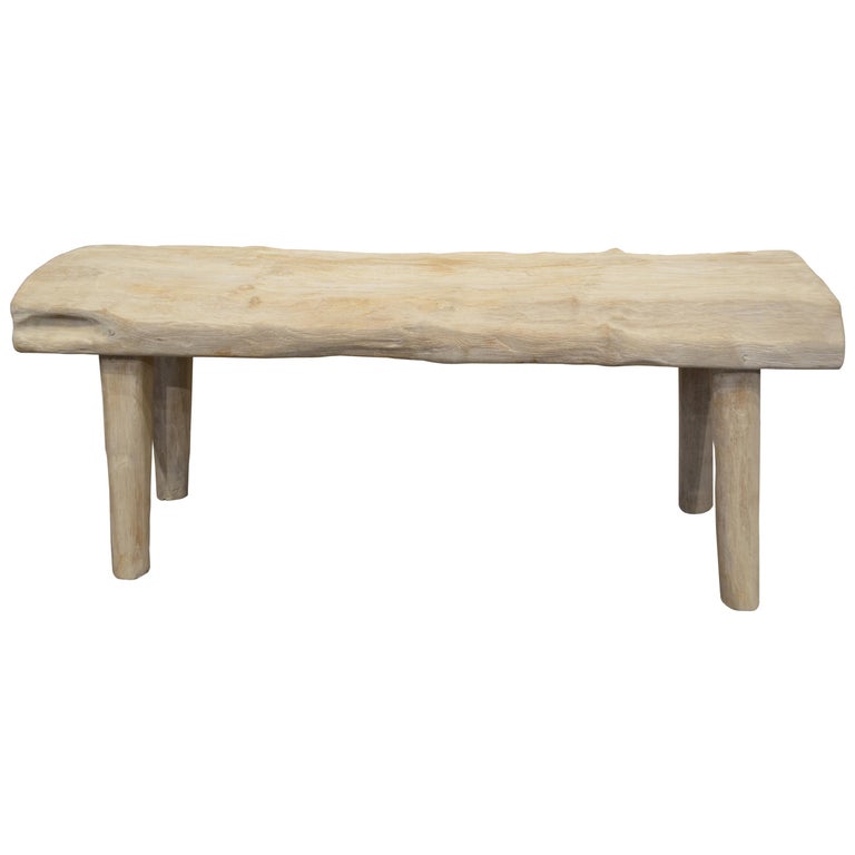Andrianna Shamaris St Barts Teak Wood Bench For Sale At 1stdibs