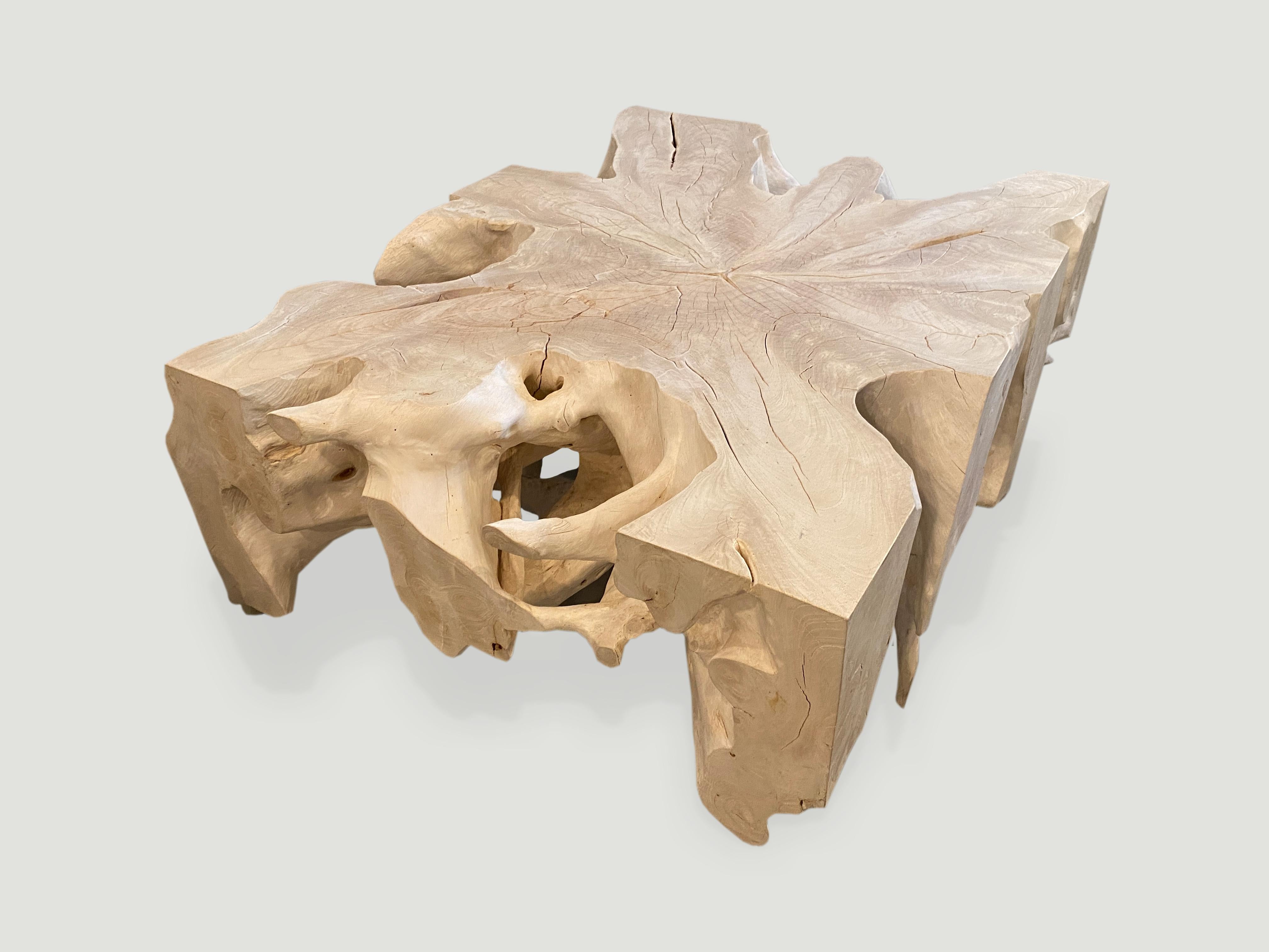 Andrianna Shamaris St. Barts Teak Wood Coffee Table 3