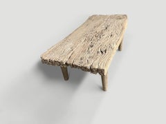 Andrianna Shamaris St. Barts Teak Wood Coffee Table or Bench