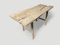 Andrianna Shamaris St. Barts Teak Wood Console Table