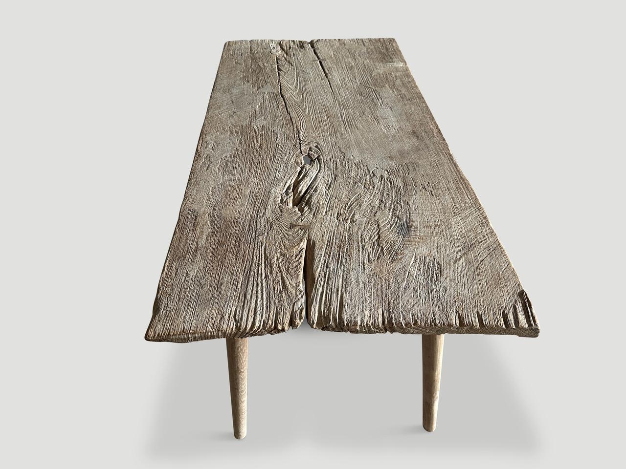 Andrianna Shamaris St. Barts Teak Wood Console Table or Desk For Sale 6