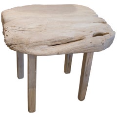 Andrianna Shamaris St. Barts Teak Wood Side Table