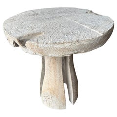 Andrianna Shamaris St. Barts Teak Wood Side Table