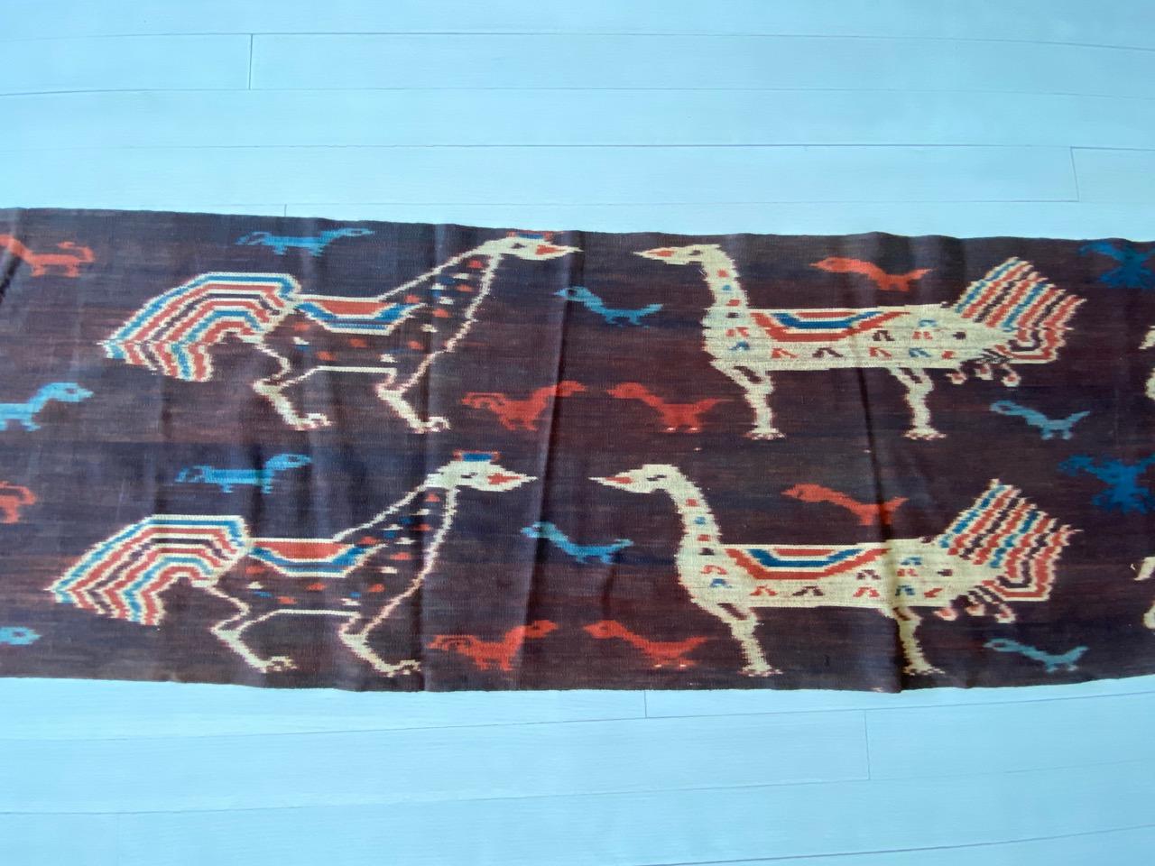 Hand-Woven Andrianna Shamaris Super Rare Long Ikat From Sumba For Sale