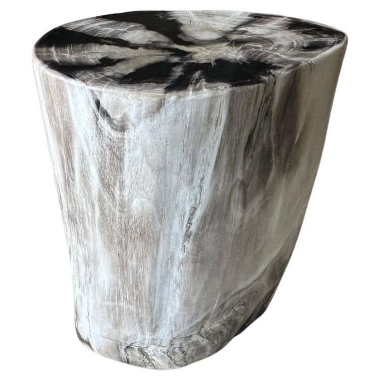 Andrianna Shamaris Super Smooth High Quality Tall Side Table or Pedestal For Sale