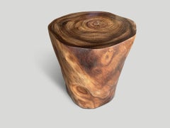 Andrianna Shamaris Tall Antique Rosewood Pedestal or Side Table