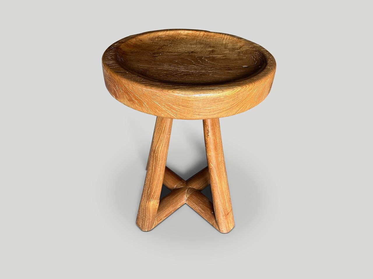 Andrianna Shamaris Tall Tray Side Table or Entry Table In Good Condition For Sale In New York, NY