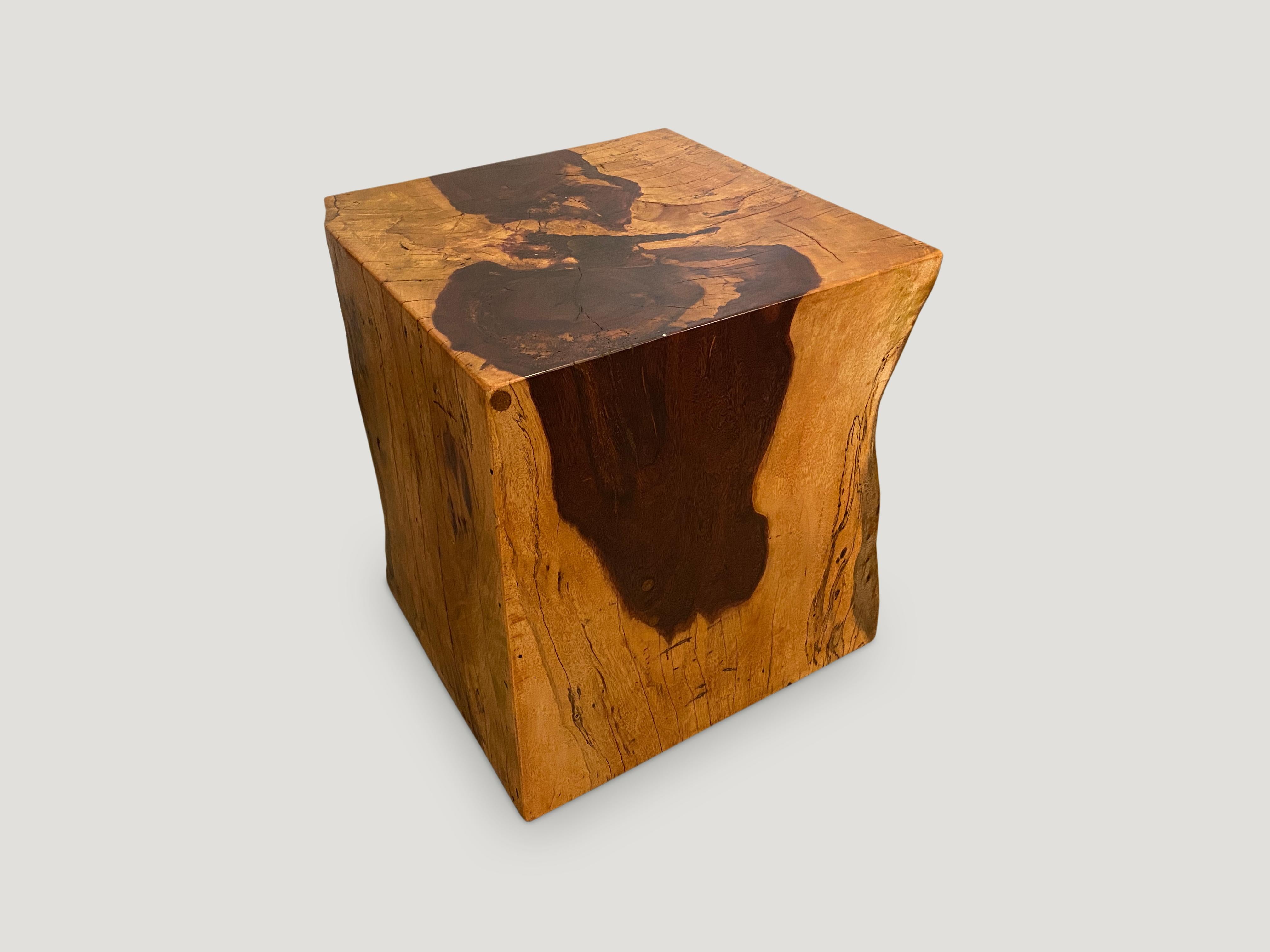 Andrianna Shamaris Tamarind Wood Side Table In Excellent Condition In New York, NY