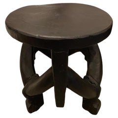 Andrianna Shamaris Tanzanian Antique Sculptural Side Table or Stool