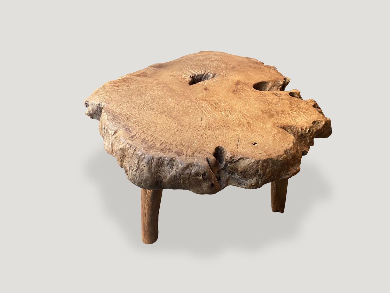 live edge burl coffee table