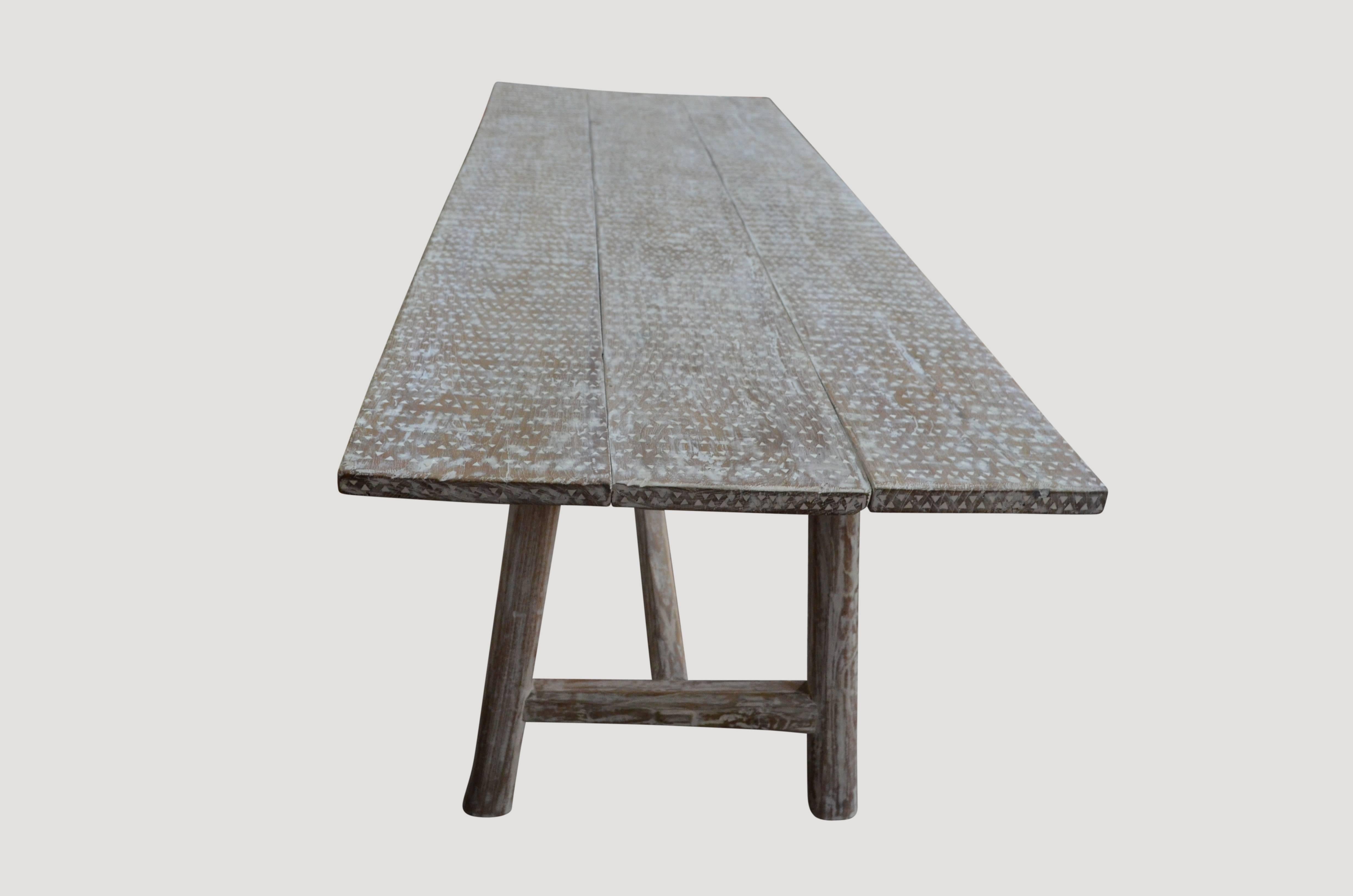 reclaimed wood dining table