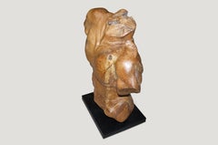 Andrianna Shamaris Teak Wood Male Torso